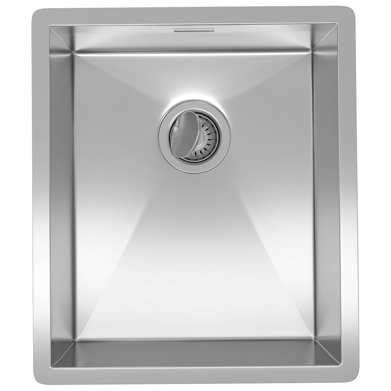 Кухонная мойка из нержавеющей стали 44х38 см полированная сталь Reflexion Como RX2038SS - изображение 2