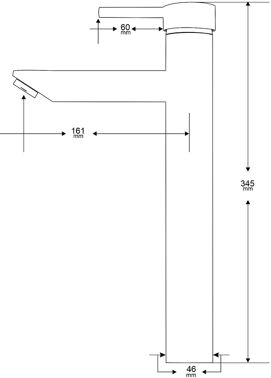 Смеситель для раковины черный Mega City MG-ZRV109-B - изображение 3