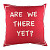 Подушка с надписью Are we there yet?