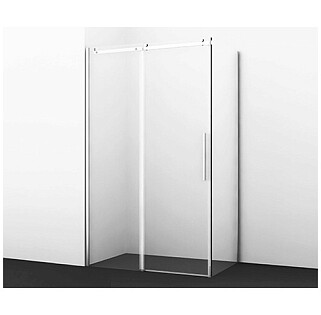 Душевой уголок прямоугольный 80х140 см хром Wasserkraft Dinkel 58R35