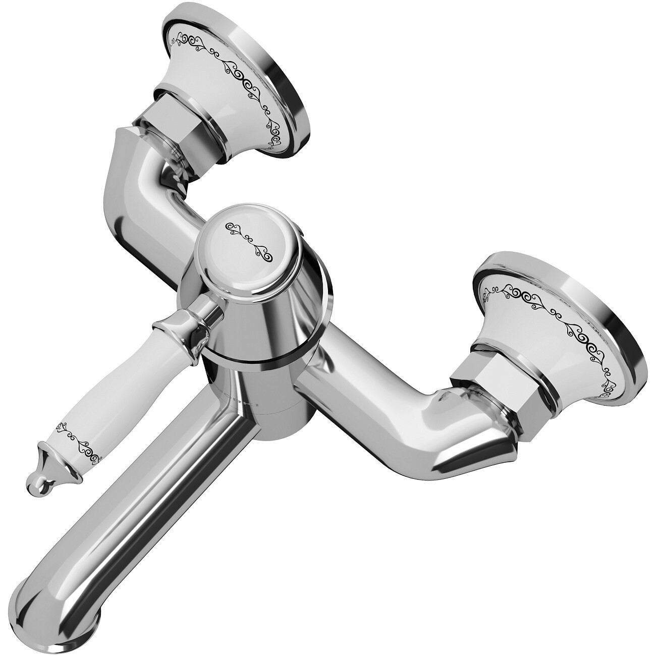 Смеситель для ванны с душем настенный хром Stworki "Свендборг" S02100CR - изображение 9