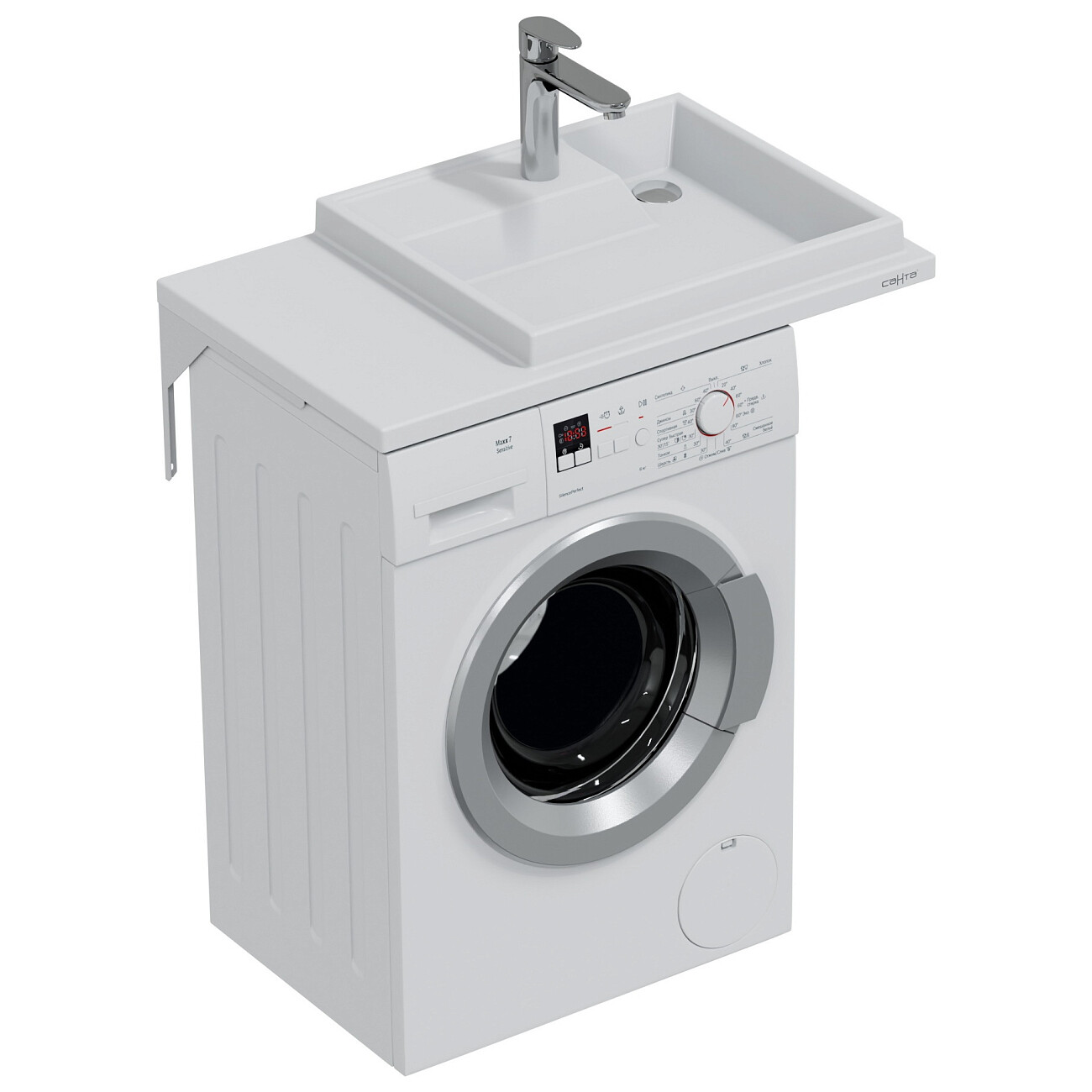 Раковина над стиральной машиной 50х80 см белая "Юпитер" 900120 - изображение 3