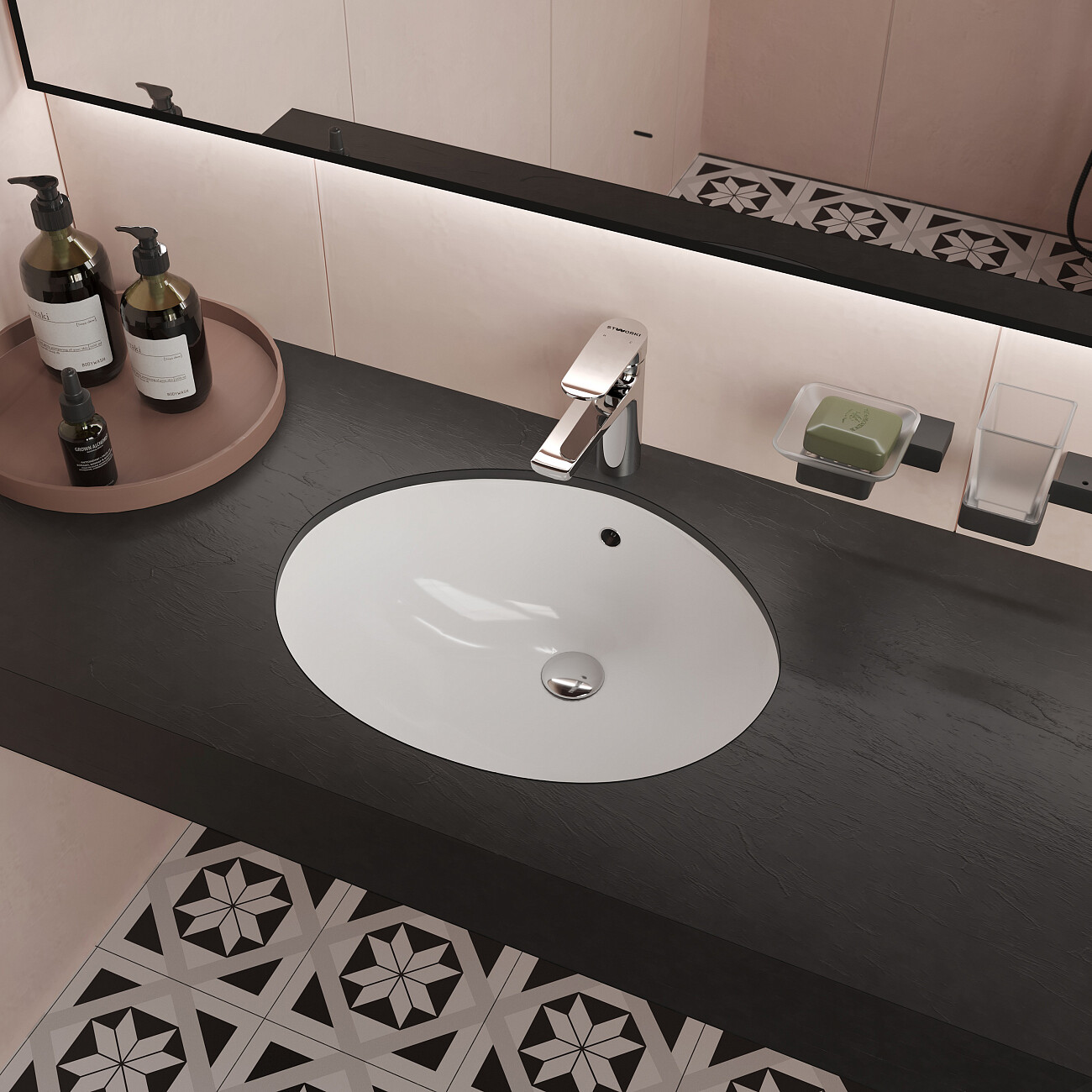 Смеситель для раковины однорычажный хром Stworki "Муле" WFD11001 - изображение 6