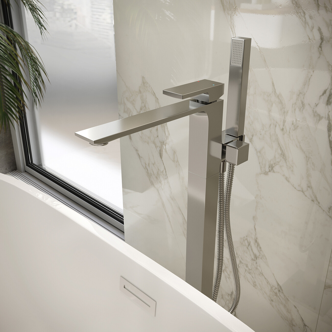 Напольный смеситель для ванны хром Stworki "Карлстад" KAS-05cr - изображение 4