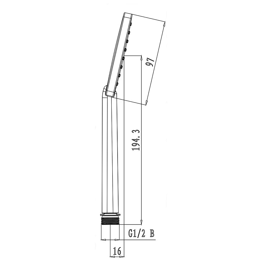 Лейка душевая квадратная 9,7 см хром Lemark LM1411C Артикул: - купить ...