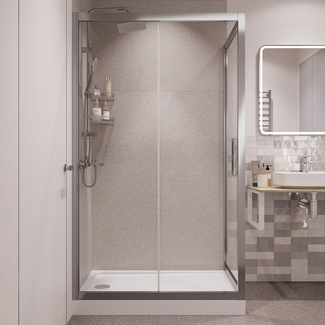 Поддон для душа акриловый с сифоном 120x80 см белый Stworki "Эстерсунд" ESП0056 - изображение 5