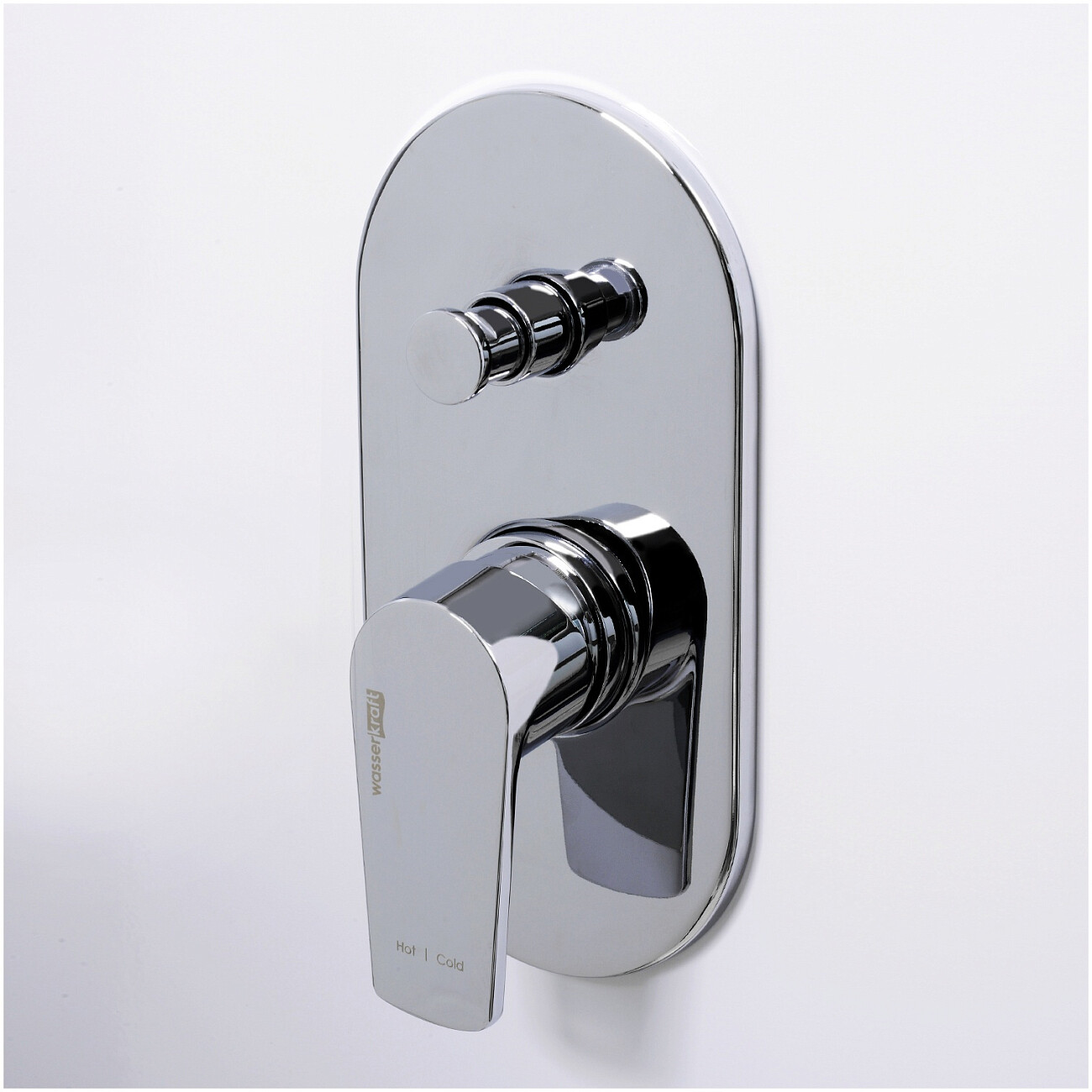 Смеситель для ванны и душа встраиваемый из латуни хром Wasserkraft 6161 - изображение 2