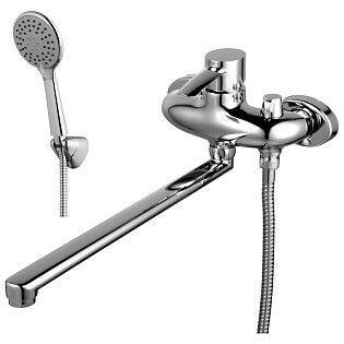 Смеситель для ванны хром Lemark Atlantiss LM3217C