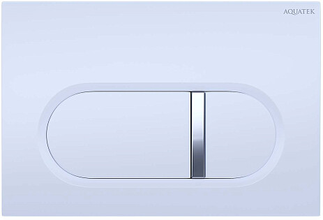 Панель смыва для унитаза пластиковая белая Aquatek KDI-0000042