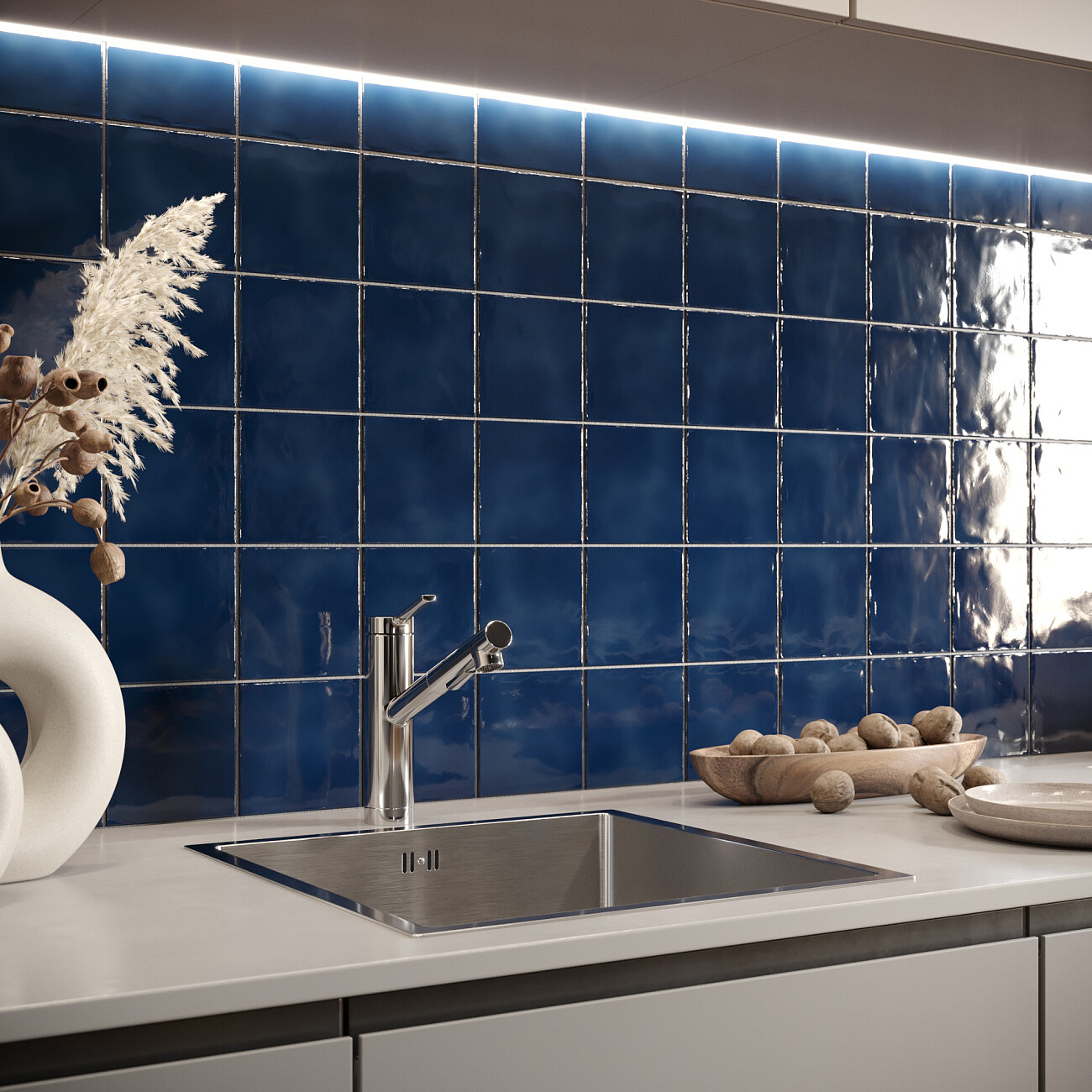 Смеситель для кухни однорычажный с выдвижным изливом черный Domaci "Равенна" DC 3012 - изображение 5