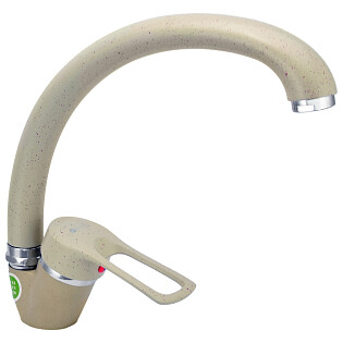 Смеситель для кухни однорычажный бежевый Juguni Luxe Capella 0402.450