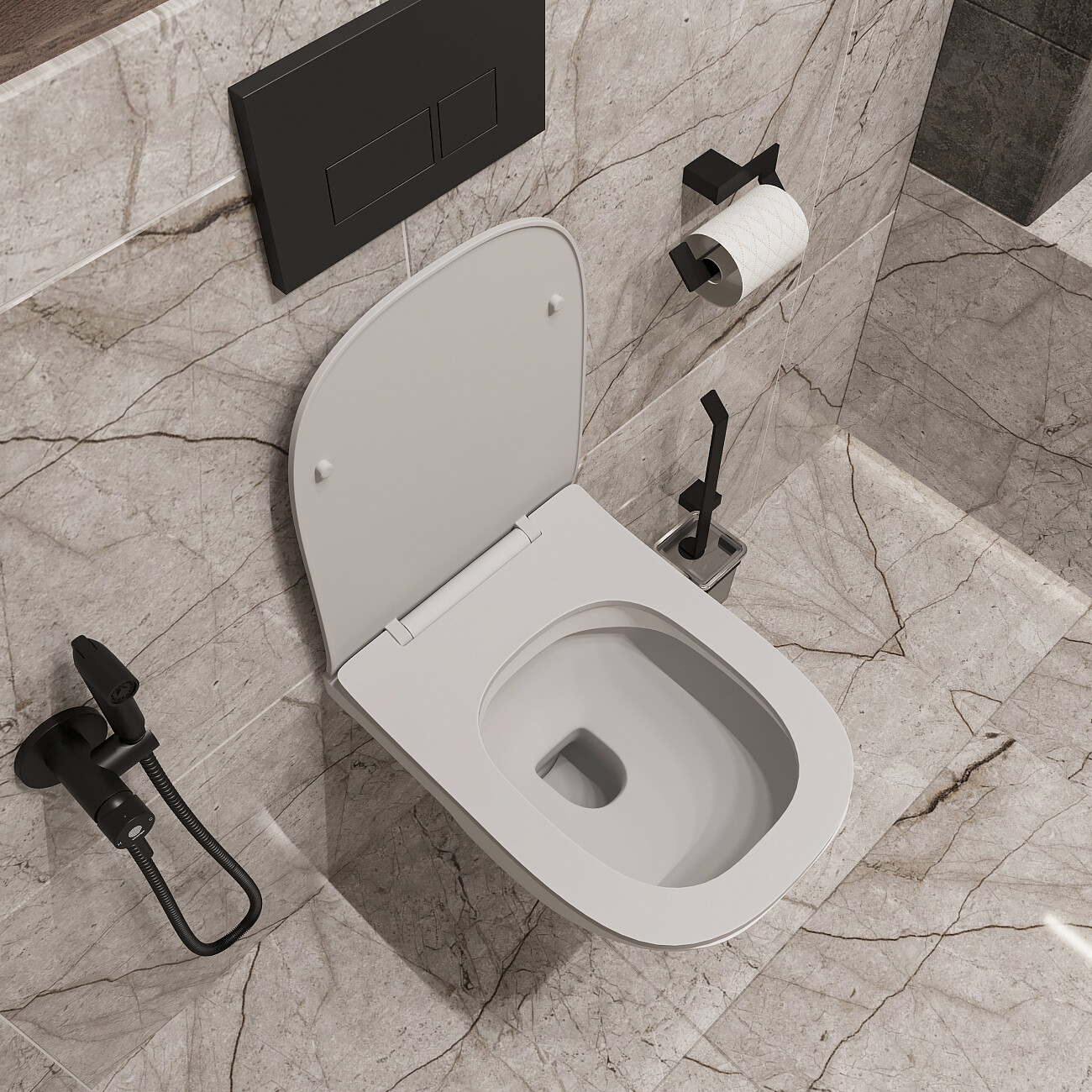 Унитаз подвесной с микролифтом белый Seramiksan Petite A101002H - изображение 6