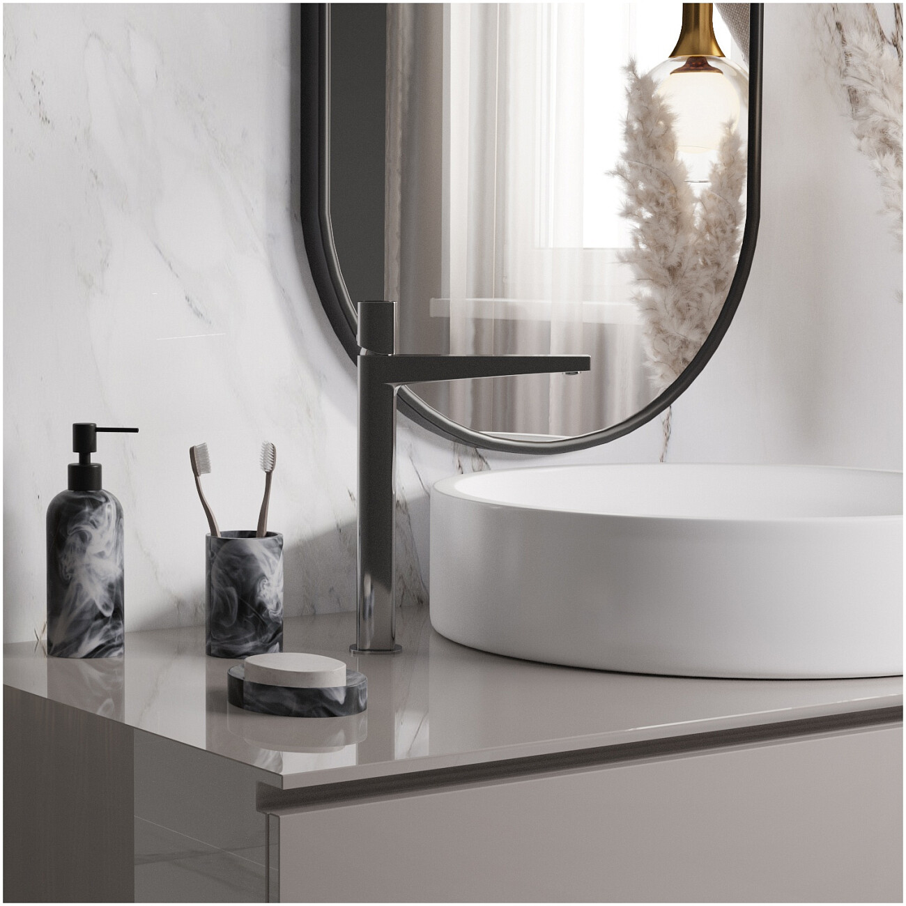 Смеситель для раковины из латуни хром Wasserkraft 8603H - изображение 10