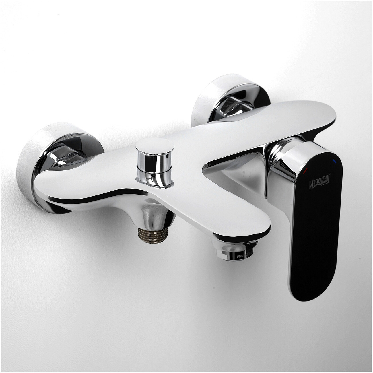 Смеситель для ванны с коротким изливом хром Wasserkraft Dinkel 5801 - изображение 2