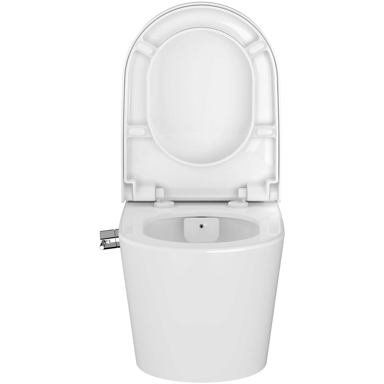 Унитаз подвесной с функцией биде и встроенным смесителем белый VitrA Nest 5176B003-6233 - изображение 11