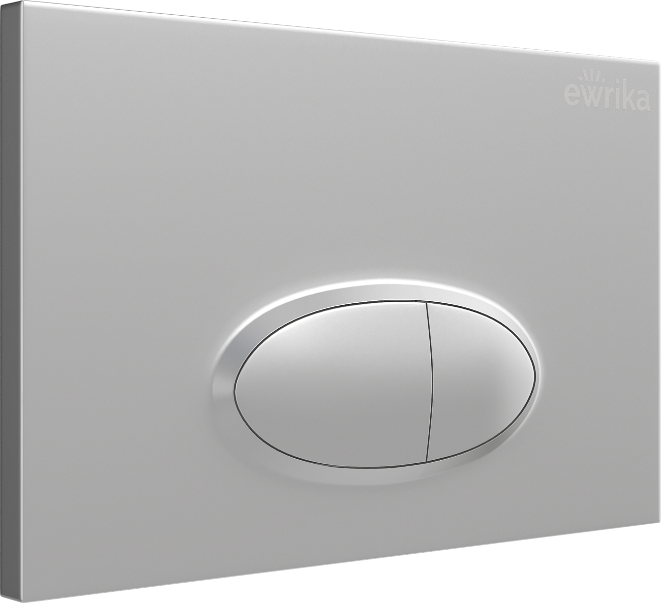 Кнопка смыва хром матовый Ewrika 0050 - изображение 3