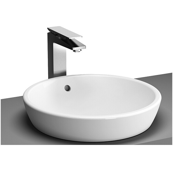 Раковина накладная фарфоровая круглая 45 см белая Vitra Metropole 5940B003-0012 - изображение 1
