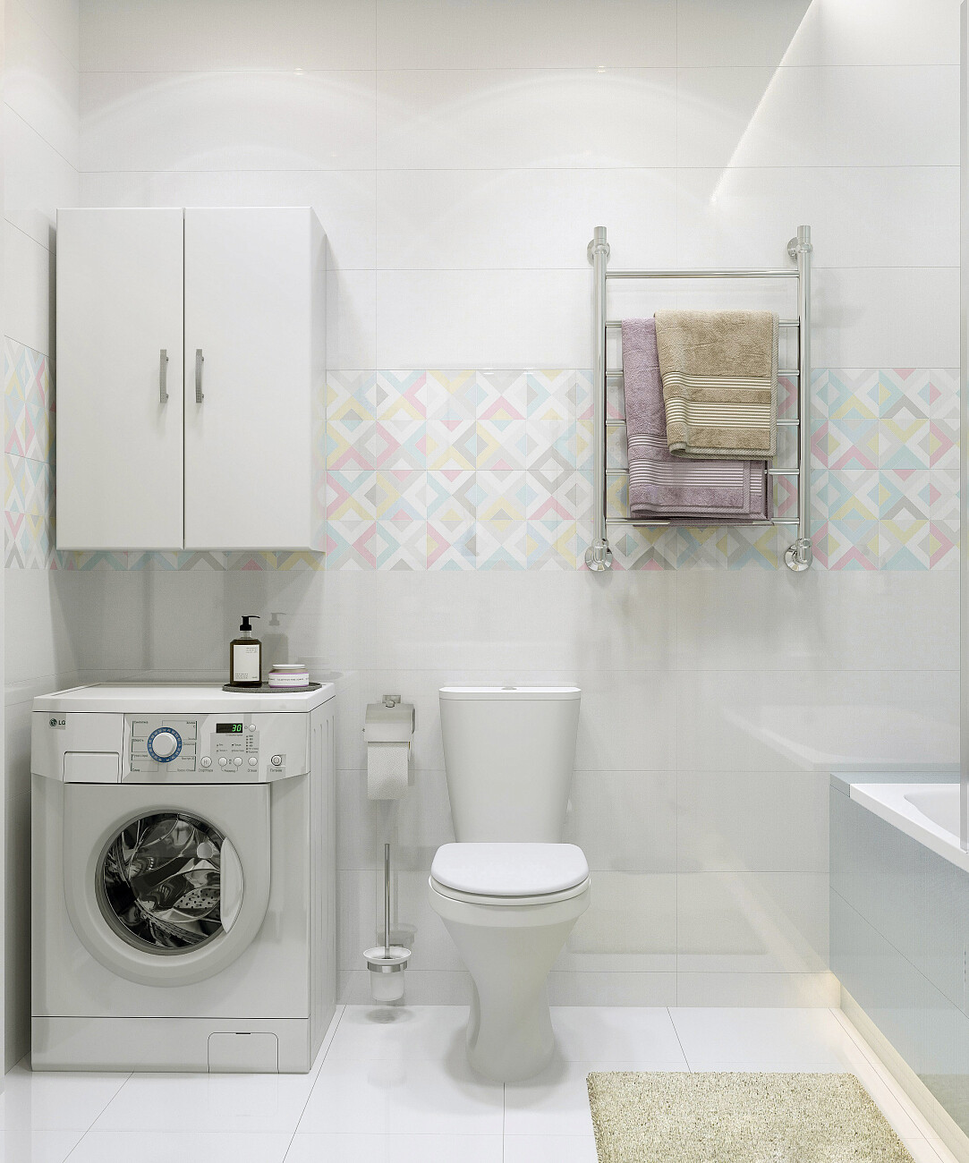 Полотенцесушитель водяной 80х50 см хром Ewrika "Сафо" P 4627201607928 - изображение 4