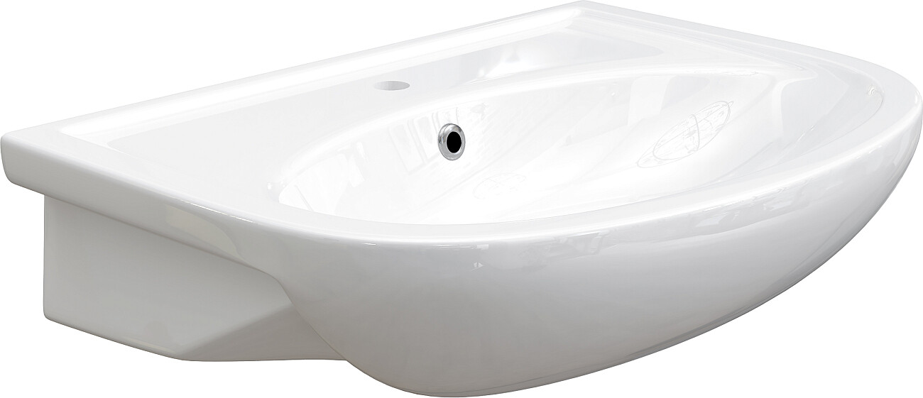 Раковина с пьедесталом белая Diwo "Дмитров" 0113 - изображение 8