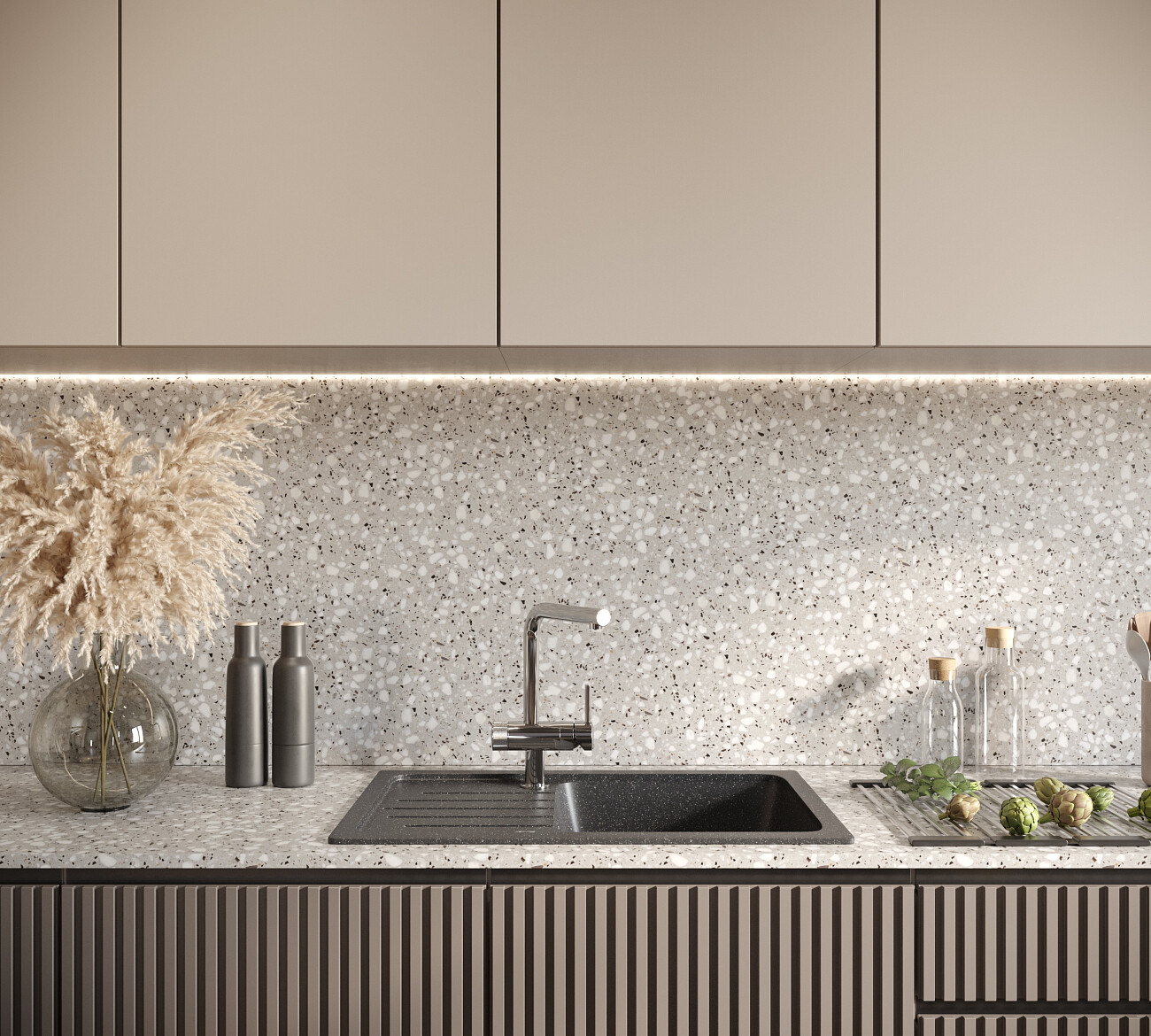 Мойка кухонная черная Domaci "Бьелла" DMC-76-308 - изображение 2