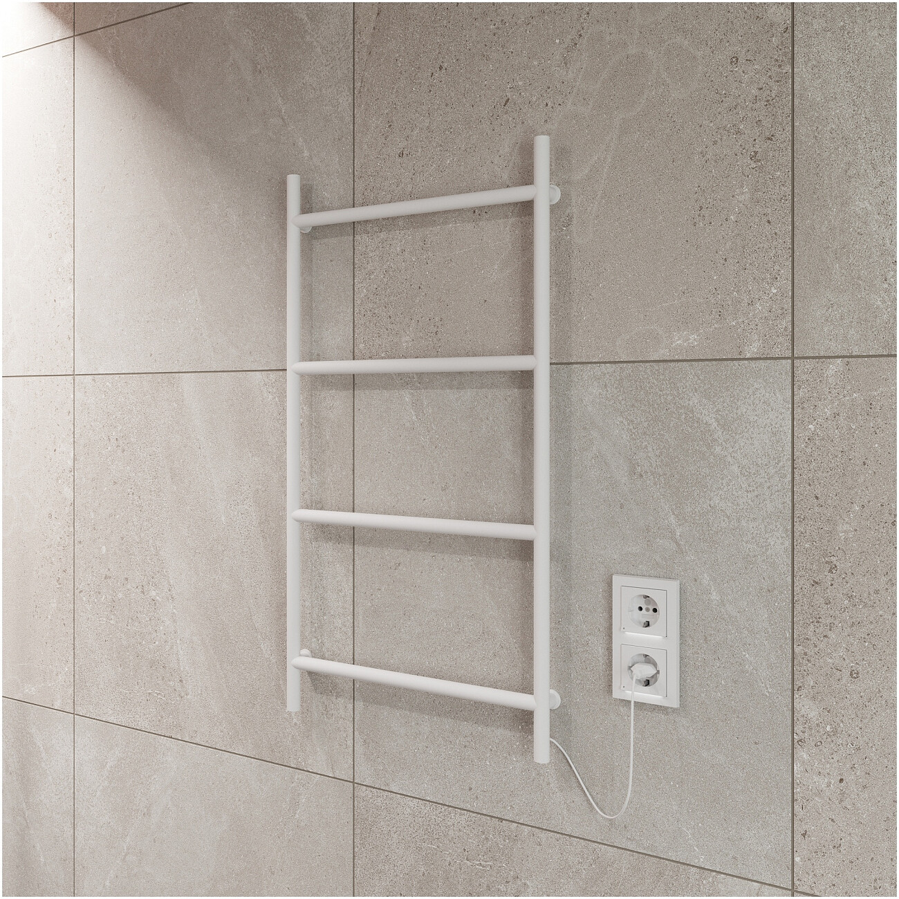 Полотенцесушитель электрический 40х80 см белый Ewrika "Гера" - изображение 5