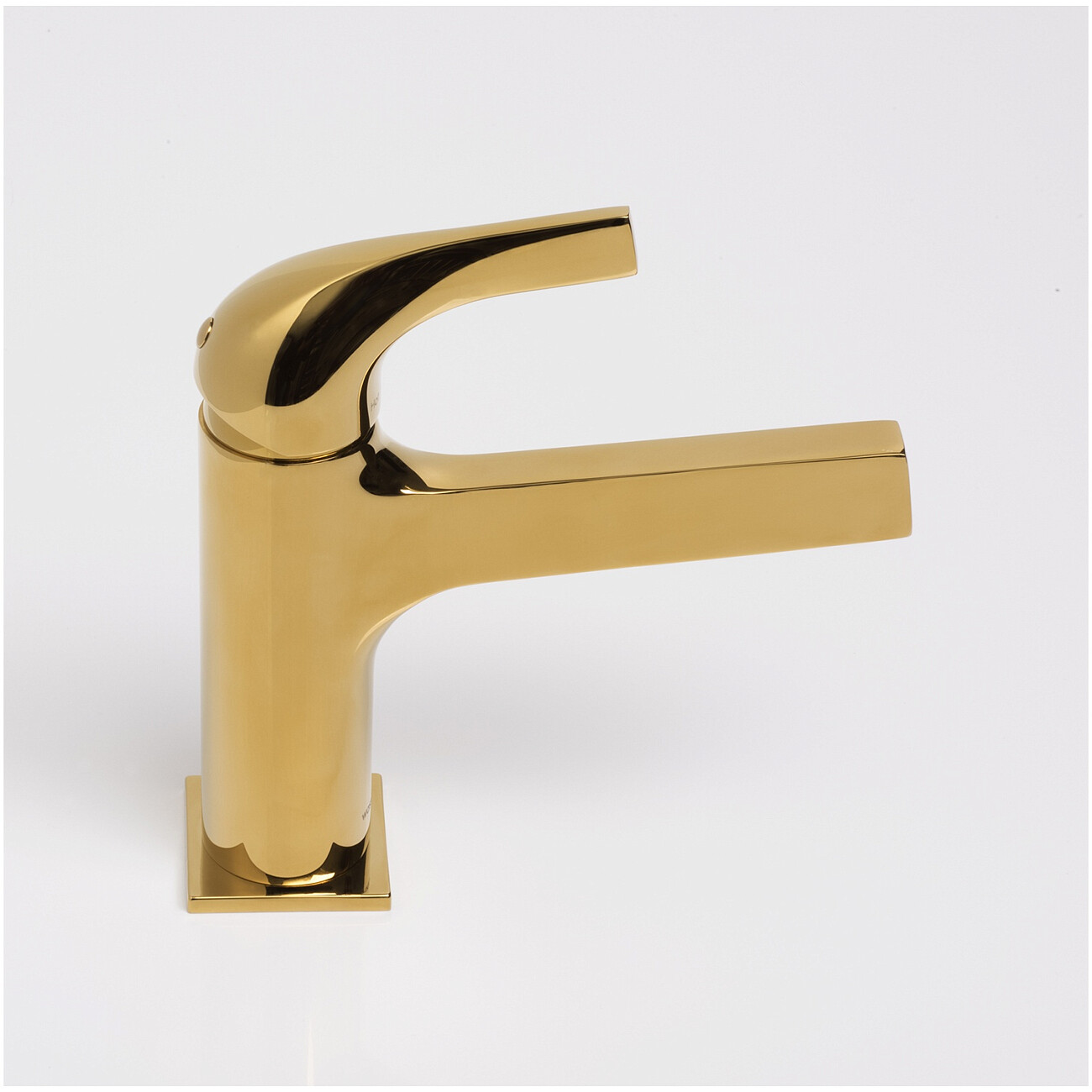 Смеситель для раковины из латуни золотой Wasserkraft 7103 - изображение 4