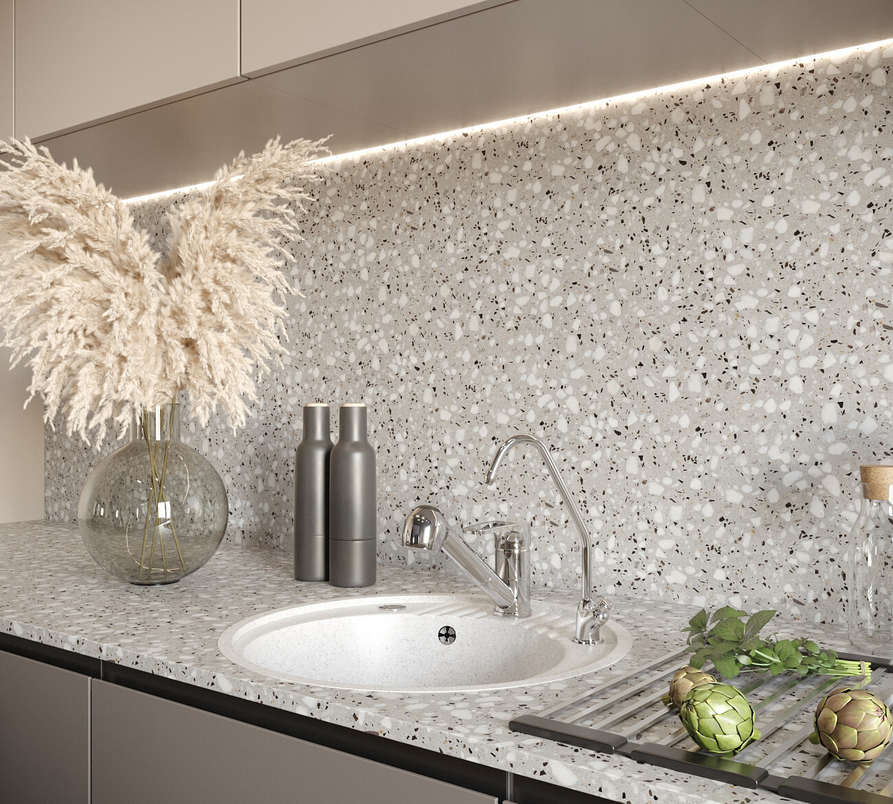 Мойка кухонная белая Domaci "Бьелла" DMC-05S-331 - изображение 4