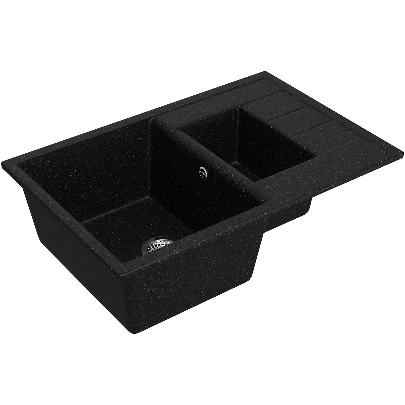 Мойка кухонная черная Domaci "Болонья" М-210-002 - изображение 9