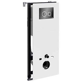 Инсталляция для подвесного унитаза с кнопкой смыва белая Abens 20TLT.010.ME.WH.PB01