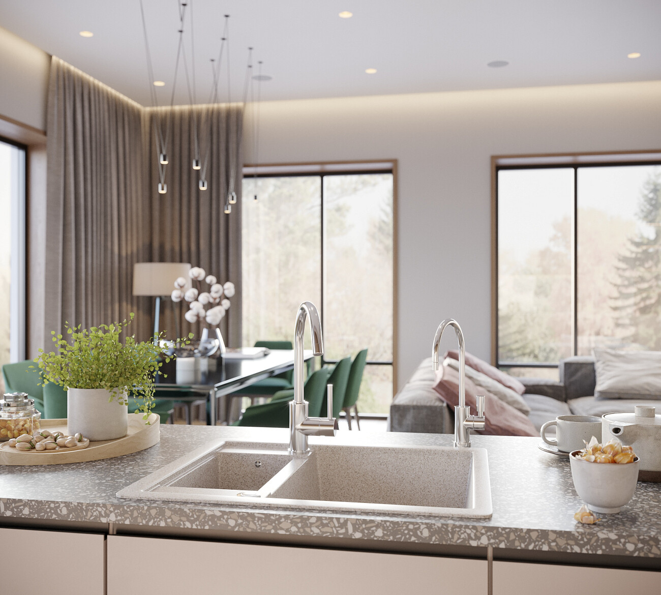 Смеситель для кухни Mega Life MG-TK06 с фильтром "Кристалл" ECO Pro 212503 - изображение 4