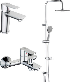 Душевой комплект хром Stworki &quot;Хельсинки&quot; HFSG97000 HFHS10000 HFHS02100