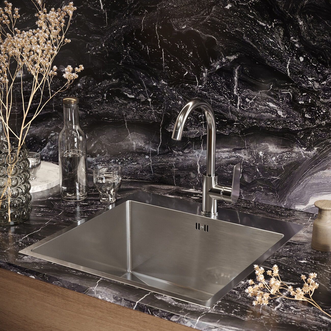 Смеситель для кухни однорычажный хром Domaci "Равенна" ND-05cr - изображение 5