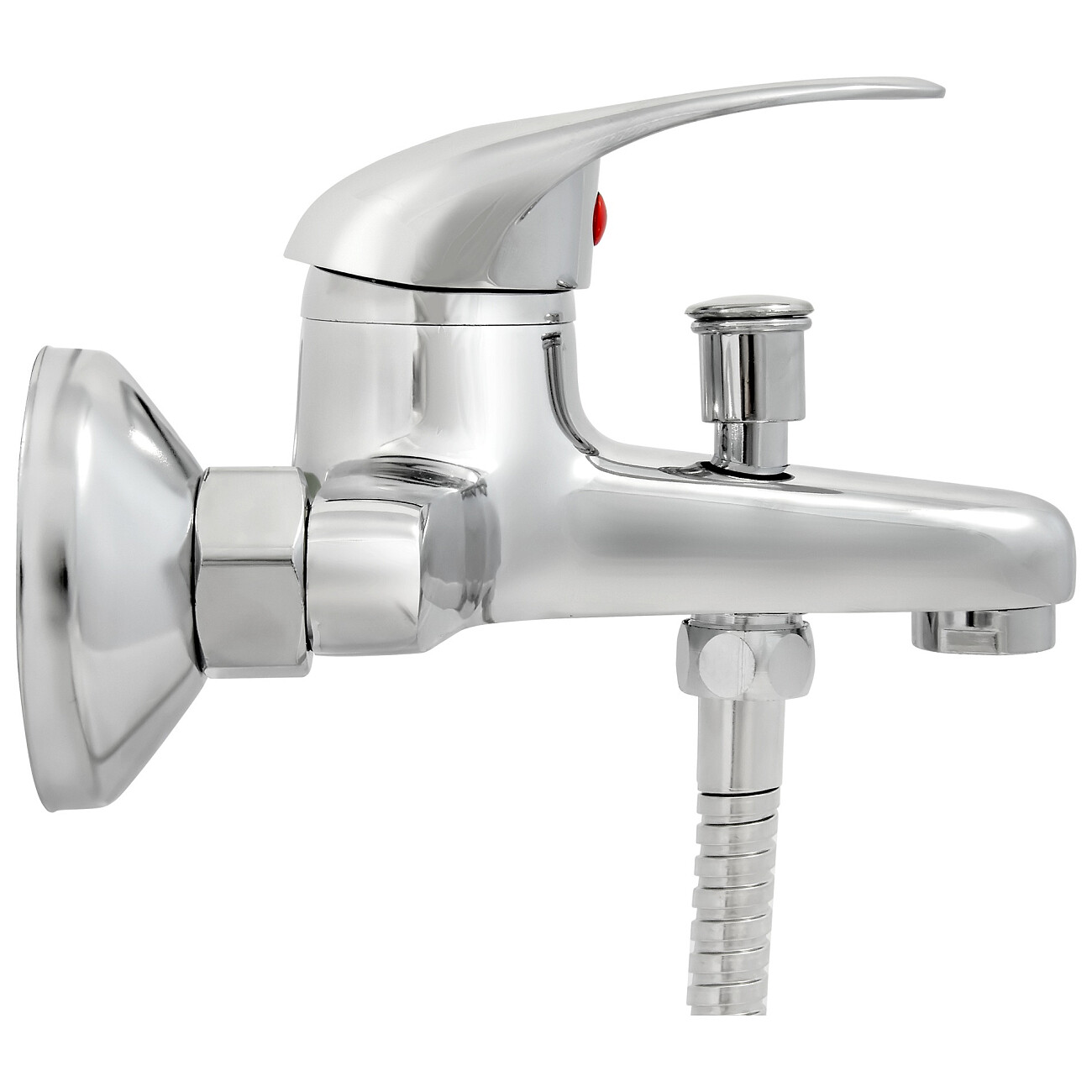 Смеситель для ванны однорычажный с душевым гарнитуром хром Juguni Phoenix JGN0220 0402.614 - изображение 11