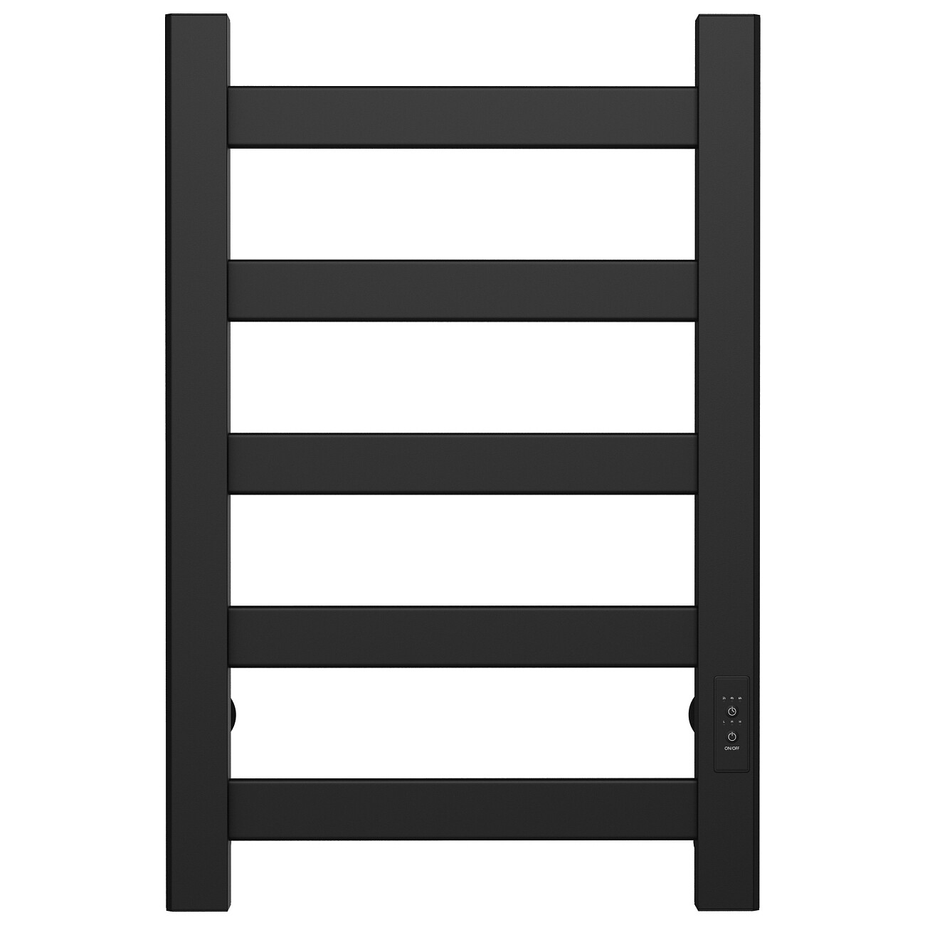 Полотенцесушитель электрический 60х40 см матовый черный Ewrika "Калипсо" - изображение 2