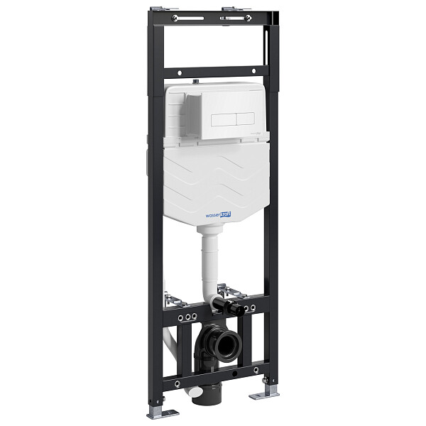 Инсталляция для унитаза с кнопкой смыва белой Wasserkraft Alme 15TLT.010.ME.WH03 - изображение 1