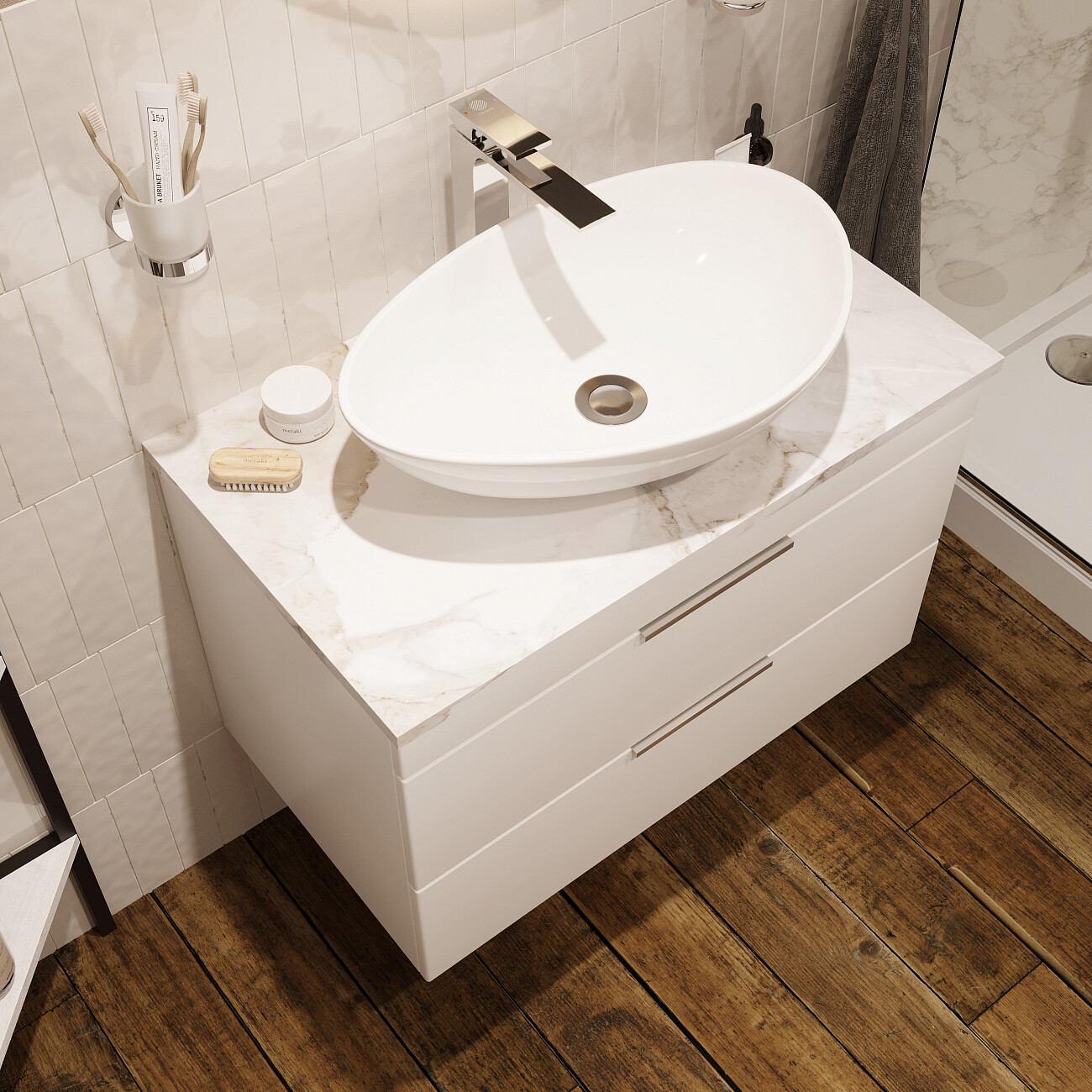 Смеситель для раковины однорычажный хром Stworki "Карлстад" KAS-02cr - изображение 7