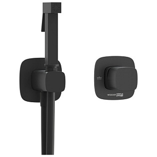 Гигиенический душ с встраиваемым смесителем черный Wasserkraft A9151.327.241.212