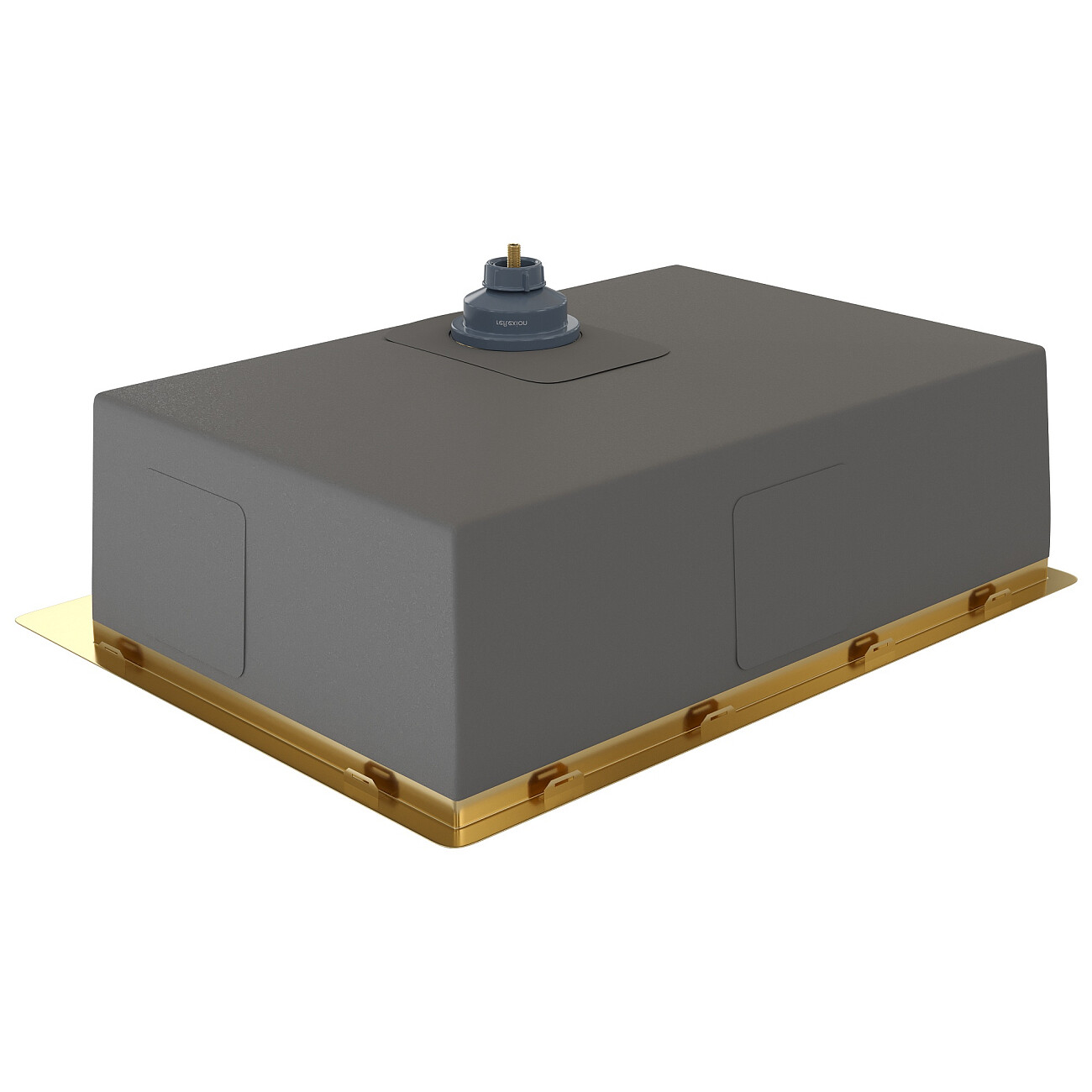 Кухонная мойка из нержавеющей стали 50х65 см брашированное золото Reflexion Iseo RX2265GD - изображение 5