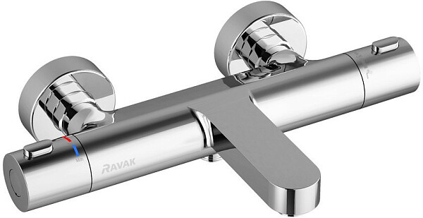 Смеситель для ванны термостатический хром Ravak Termo 300 TE 023.00-150 X070097 - изображение 1