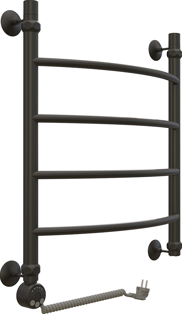 Полотенцесушитель электрический 60х50 см черный матовый Ewrika "Сафо" D L 4627201609267 - изображение 3