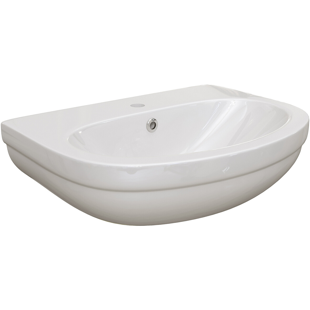 Раковина фаянсовая 55 см с пьедесталом белая Diwo "Коломна" 0110 - изображение 5