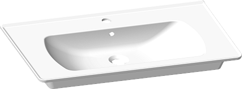 Раковина мебельная прямоугольная 100х45 см белая Seramiksan Saturn A143030H