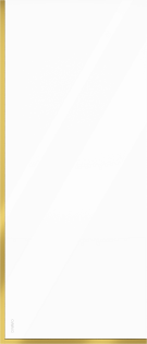 Шторка на ванну неподвижная 70х140 см прозрачная, золото Diwo &quot;Анапа&quot; MV-AN-70-GL