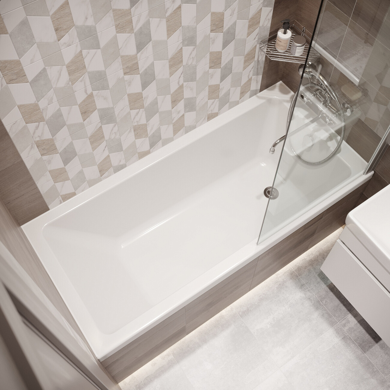 Акриловая ванна с каркасом 160x70 см белая Diwo "Казань" Щ0000055164, Щ0000048581 - изображение 10