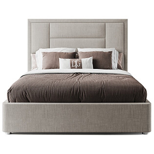 Кровать двуспальная 180х200 коричневая &quot;Токио&quot;