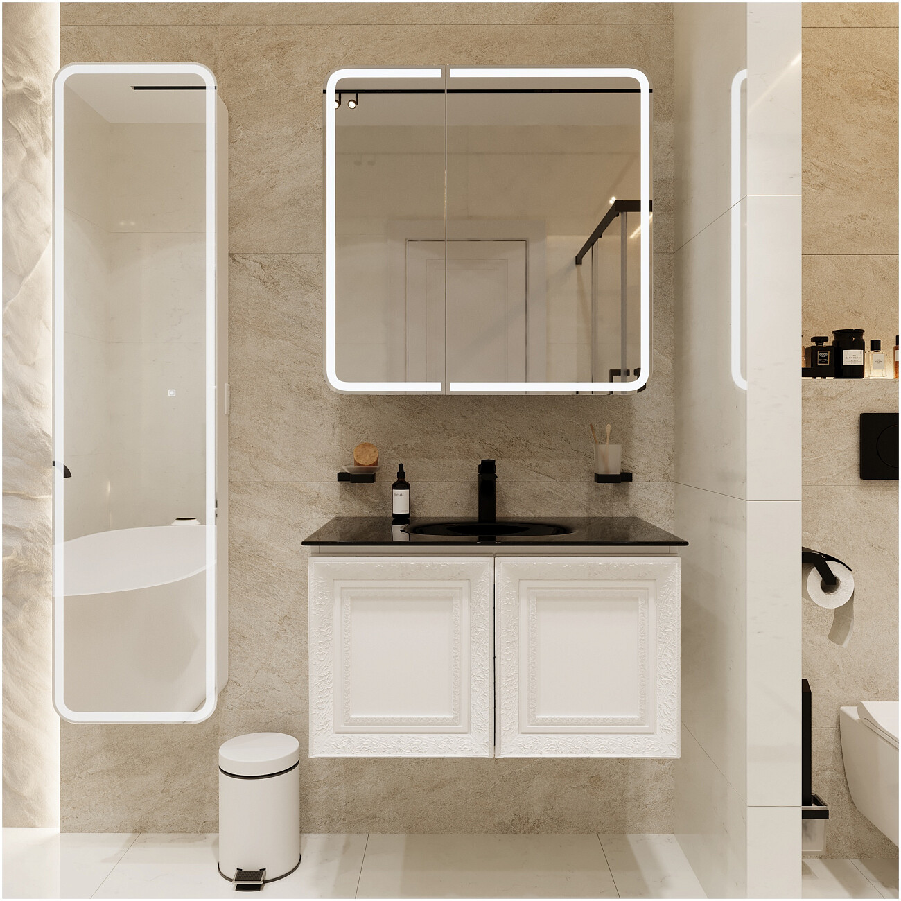 Смеситель для раковины однорычажный черный Stworki "Ларвик" S24010BK - изображение 9