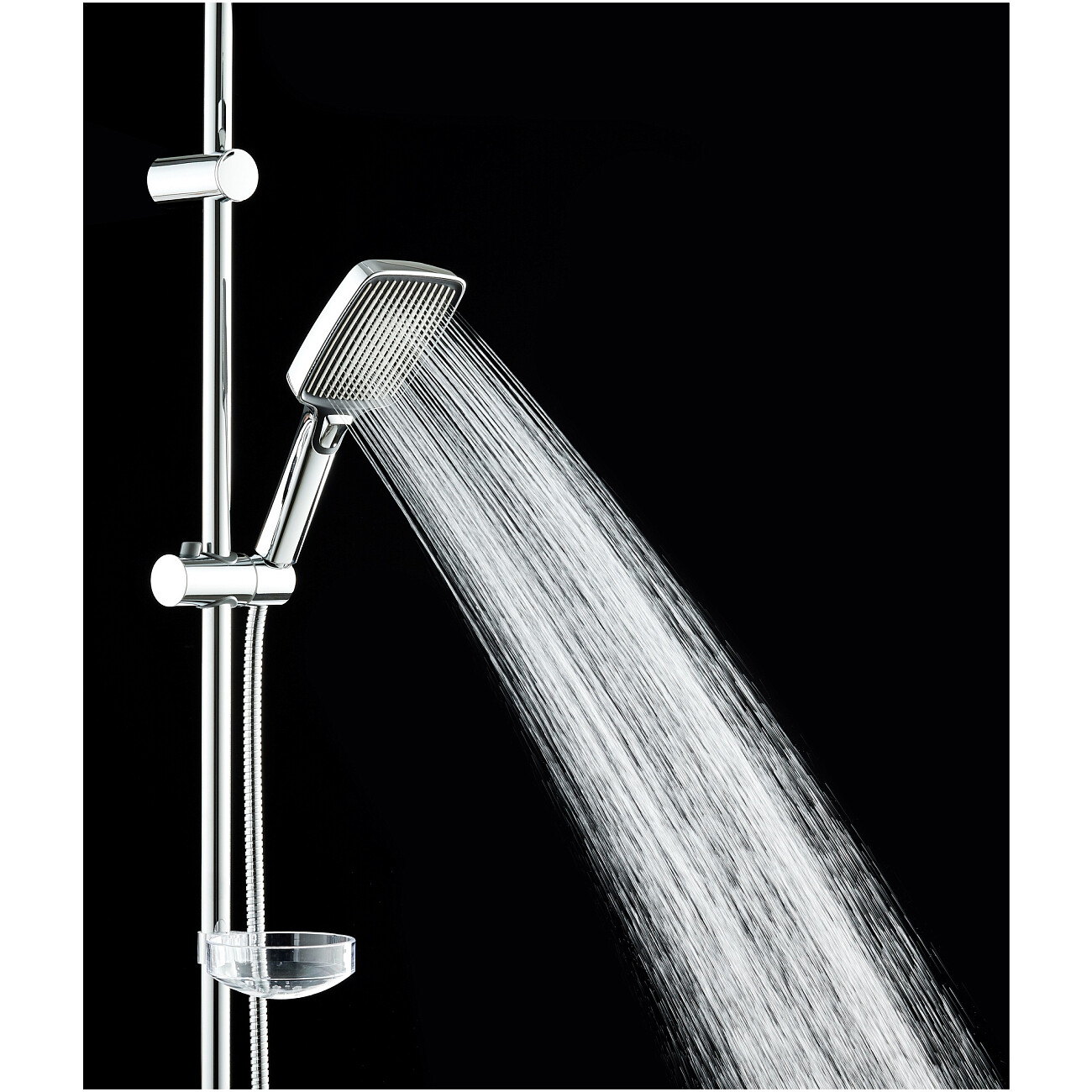Душевая стойка с верхним душем хром Stworki "Берген" S21180CR - изображение 9