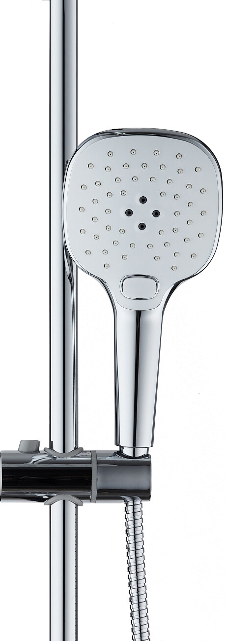 Лейка для ручного душа квадратная 12 см хром Stworki "Хадстен" XA-06cr - изображение 4