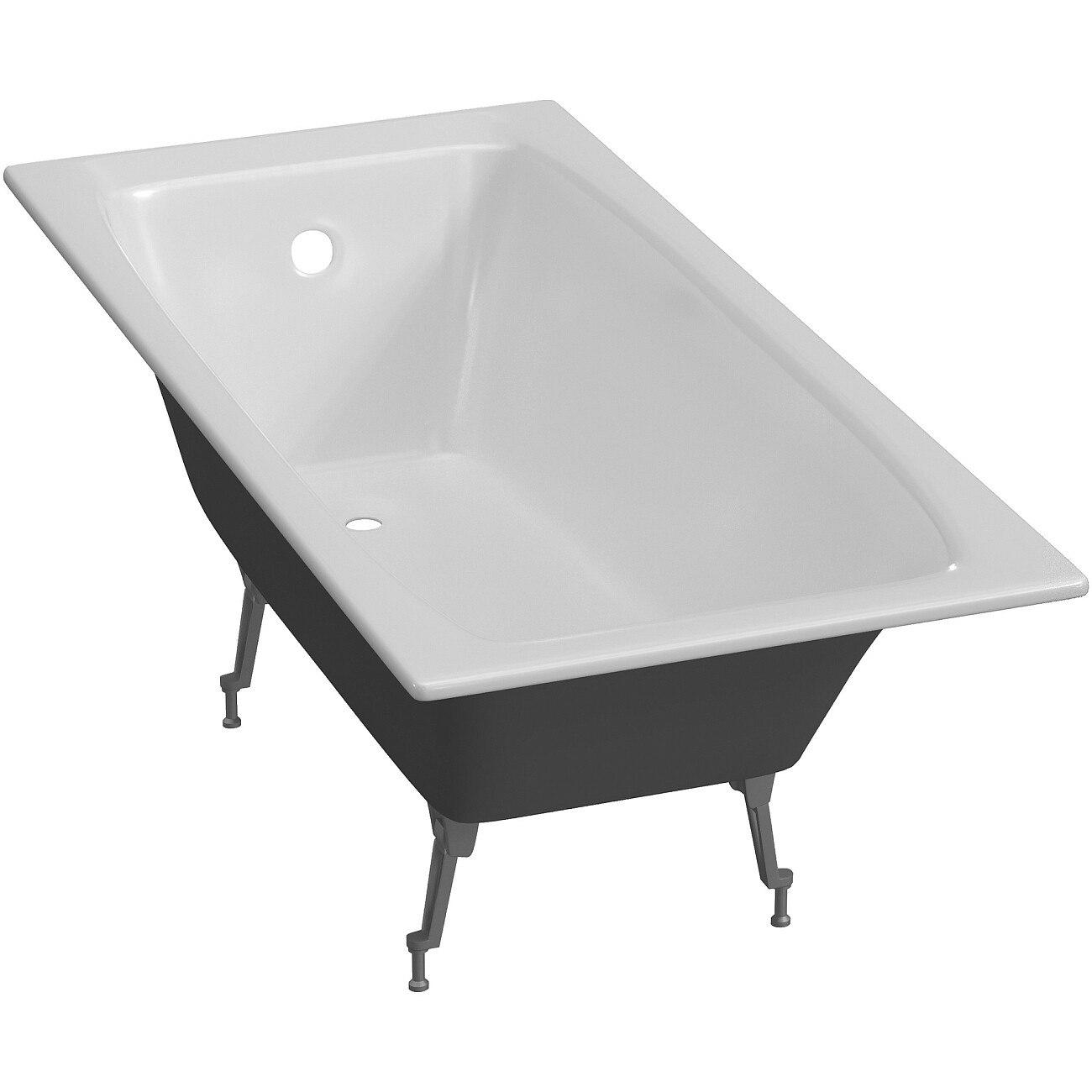 Ванна чугунная 150x70 см белая Diwo "Архангельск" DA0001, D0017 - изображение 9