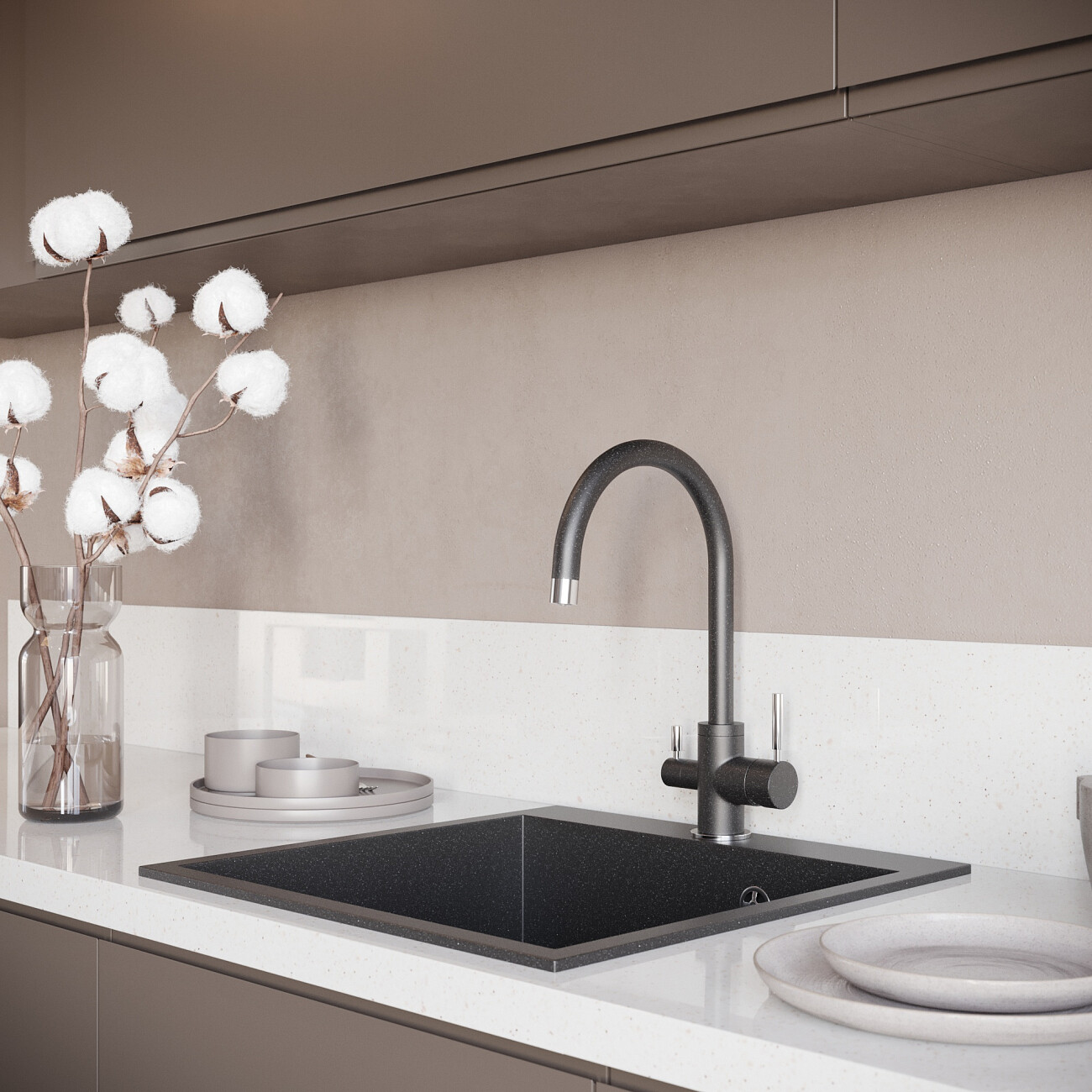 Смеситель для кухни однорычажный морион Domaci "Солерно" DC-3007 - изображение 4